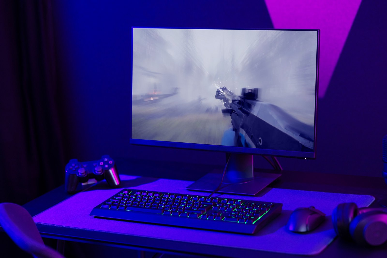 Monitor im Vollbildmodus beim Spielen