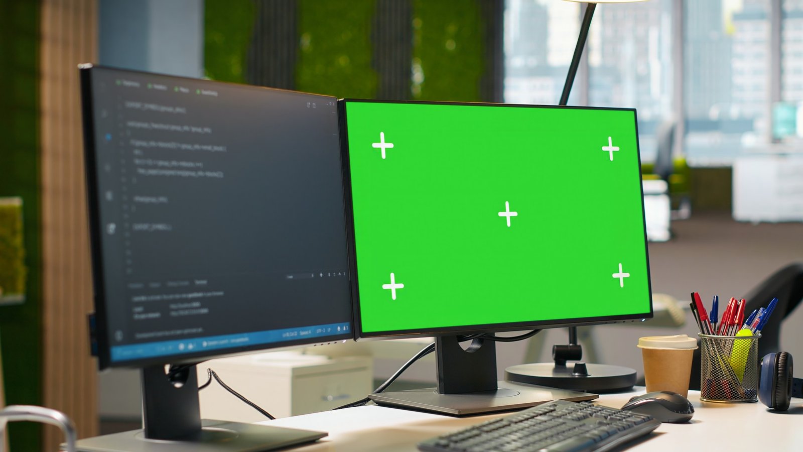 Anzeigeeinstellungen auf einem Windows-Monitor