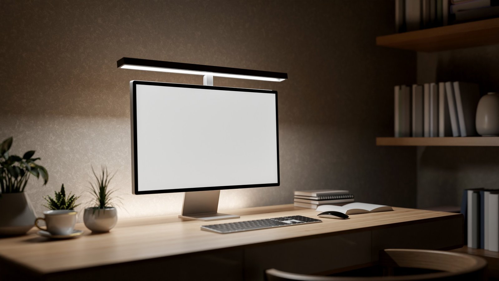 Nahaufnahme eines Monitors mit sichtbarem Lichteffekt